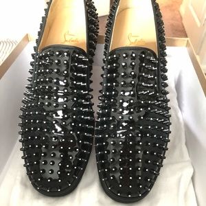 Men’s Christian Louboutin Spiked Crystal Loafer